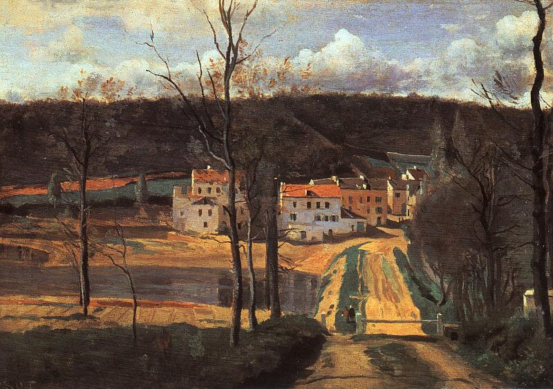  Jean Baptiste Camille  Corot Ville d'Avray The Pond and the Cabassud House